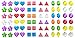 Sparkle 288 Quality Piece Sticker Earrings 3D Crystal Gem Girls Self-Adhesive Earrings.
