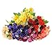 Soledi 1 Bunch 25-stem Artificial Flower Dianthus Caryophyllus Carnation Fake Silk Flower Plastic Flower Arrangement Wedding Party Home Garden Decor Room Decoration New
