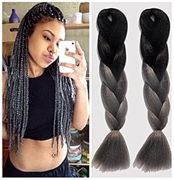 24 100g Pc 3ps Lot Ombre Expression Hair Braids Two Tone