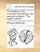 The Letters of Sir Thomas Fitzosborne, on Several Subjects. the Eighth Edition. - William Melmoth