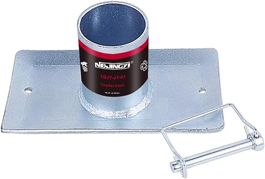 Amazon Com Nbjingyi Trailer Jack Foot Plate 2000lbs Capacity With Pin Base For A Frame Boat Rv Camper Removable Fits 2 Jacks Automotive