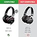 Geekria QuickFit Replacement Ear Pads Compatible with Sony MDR-1A, MDR-1ADAC Headphones Ear Cushions, Repair Parts with Video Guide (Black)