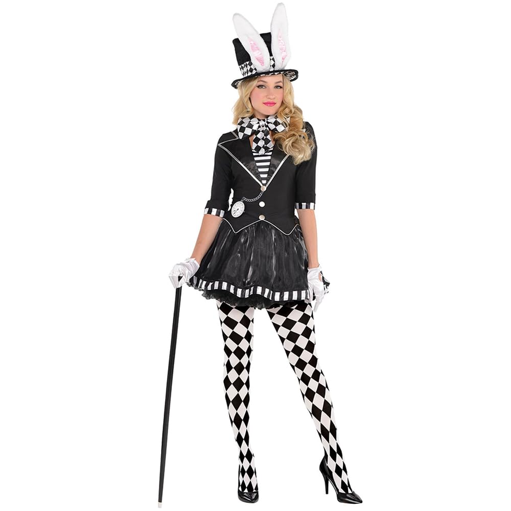 amscan Adult Ladies Dark Mad Hatter Fancy Dress Costume (Women: 14-16)