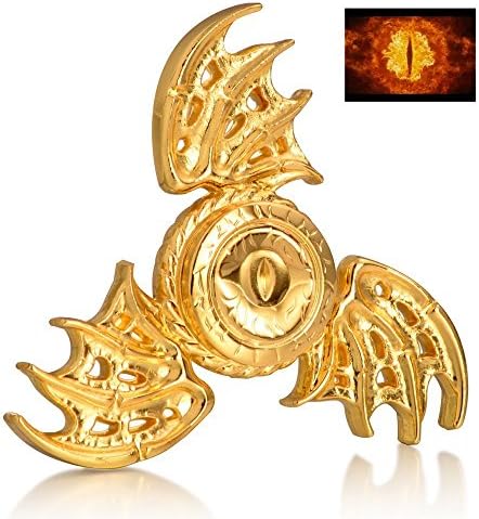 Fidget Spinner, Tri Hand Spinner Low Noise High Speed Focus Toy(Golden Phoenix)