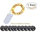 (5 Sets)Battery Powered Christmas Lights,7.78ft 20 LEDs Flexible Portable Copper Wire Lights Battery Operated, Christmas Home Decorative LED Lights,Extra Backup 10 pcs CR2032 Battery Available