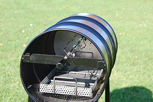 The Rotisserie Barrel Charcoal Chicken Rotisserie with Motor, Spit, Drum