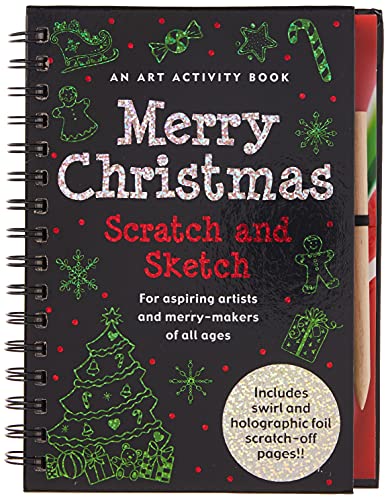 Merry Christmas Scratch and Sketch: An Art Activity Book for Aspiring Artists and Merry-Makers of All Ages (Scratch & Sketch)
