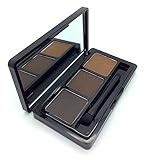 Ucanbe 3 Colours Waterproof Eyebrow Powder/Shadow Palette with Double Sided Brush,#2