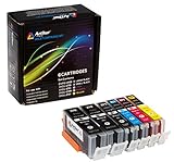 6 Pack Arthur Imaging Compatible Ink Cartridge Replacement for Canon PGI-270XL CLI-271XL (2 Large Black, 1 Small Black, 1 Cyan, 1 Yellow, 1 Magenta, 6-Pack)