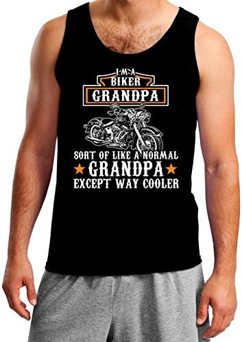 I'm A Biker Grandpa Sort of Like Normal Except Way Cooler Mens Tank Top