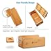 Criacr Charging Station, Multi Device Bamboo Charger Dock Organizer with 4 USB Port, Smart Fast Charge Stand for Apple Watch AirPods, Smart Fast Charge Station Dock, Phone Dock, Cables Included