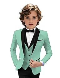Tuxedo Suits for Boys 3 Pieces Slim Fit Boys Formal