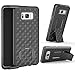 TILL for Galaxy S8 S VIII Case, TILL [Thin Design] [Black] Full-Body Holster Armor Case [Built-in Kickstand] Locking Belt Swivel Clip Non-Slip Texture Combo Hard Shell Cover for S8 (5.8 INCH)