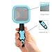 M&M Dog Brush & Cat Brush- Slicker Pet Grooming Brush- Shedding Grooming Tools (Small, Blue)