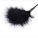 Vi.yo 1 Piece Provocative flirting long-handled feathers Adult Spanking Whip SM Tool Toy(Black)