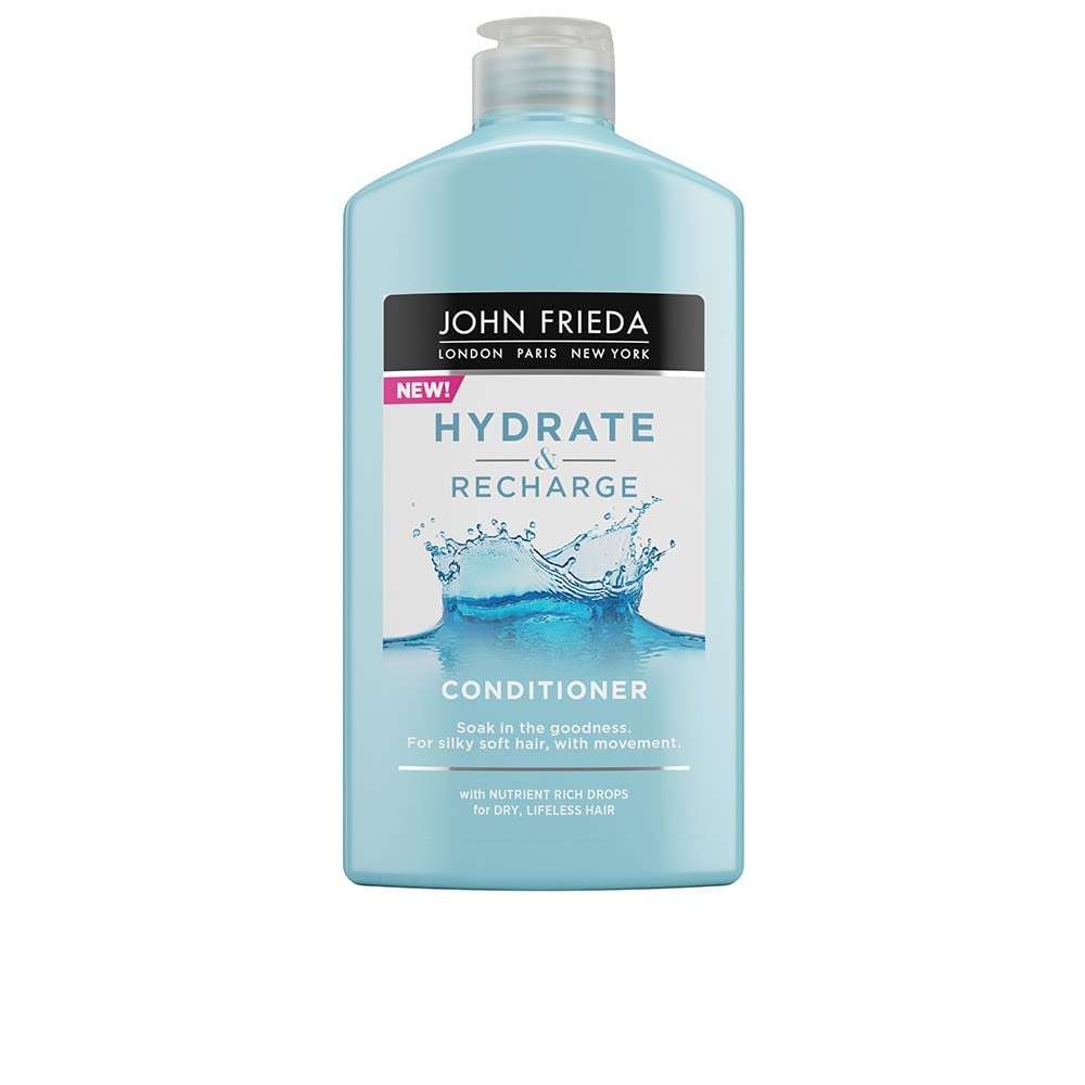John Frieda Hydrate & Recharge Conditioner 250 ml, Hydrating Conditioner for Dry, Damaged Hair