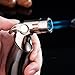 Jobon Quad Jet Straight Flame Butane Spray Torch Cigar Lighter ZB-659 one second to cool itself down (Nickel)