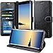 Galaxy Note 8 Case, K-Moze Galaxy Note 8 Wallet Case [4 Card Slots ] [Wrist Strap] [Stand Feature] PU Leather Flip Wallet Case Cover for Galaxy Note 8 - Black