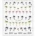 Born Pretty 1 Sheet Hawaii Coconut Tree Nail Art Water Decals flamingo design Transfers Stickers