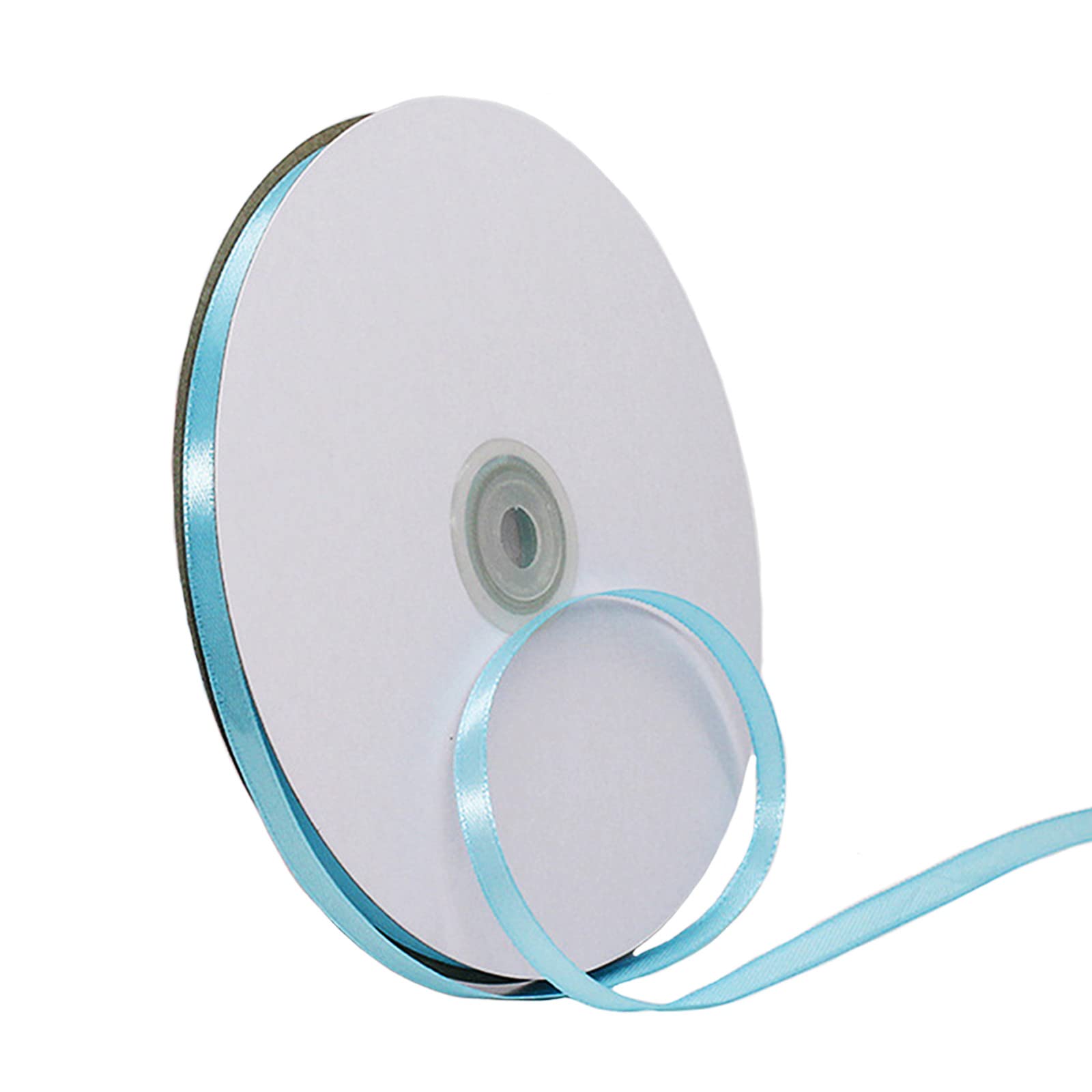 6mm Pastel Blue Ribbon for Gift Wrapping,91m Fabric Thick Satin Ribbon Baby Blue Bow for Gift Wrapping,Ribbons for Balloons,Crafting,Bouquets,Wedding, Car,Presents,Cake,Christmas Party Decorations