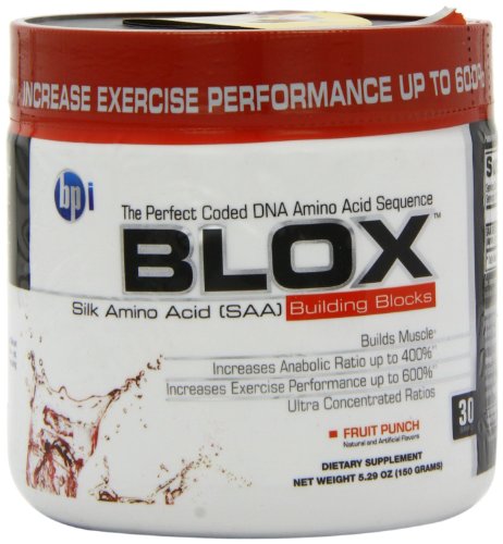 BPI Blox Fruit Punch 30 Servings Amino Acids ,5.29 ounces