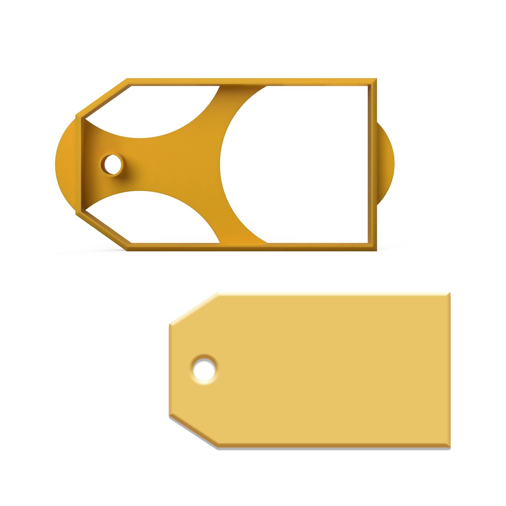 3DreamsDesign Biscuit Cutter Label – Pendant Sign made of Organic Plastic for Dough and Fondant, Plastic, 6 cm