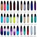 Ameng Twist Crochet Hair Extensions, Ombre Crochet Braids Senegalese Twist Hair 5Packs Twist Crochet Braiding Hair(24