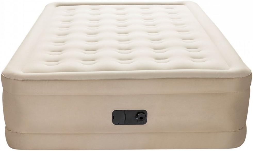 Bestway Airbeds Fortech Airbed Essence Quick Inflation Coil Beam Indoor Air Mattress with Built-In Pump and Travel Bag