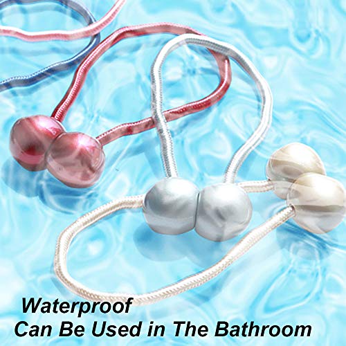 SmallDot Magnetic Curtain Tiebacks, [Pack of 2] Window Curtain Holders Hooks Holdbacks with Strong Magnet for Blackout Curtain Sheer Panels Draperies, 18 Inch, Chocolate - Thumbnail 5