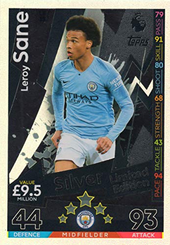 Match Attax 2018 19 Leroy Sane Silver Limited Edition Card | Desertcart  Guyana