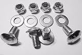 4pk Carriage Bolts Nuts for 784-5581A Shave Plate Scraper Bar (5/16-18) 5/8"