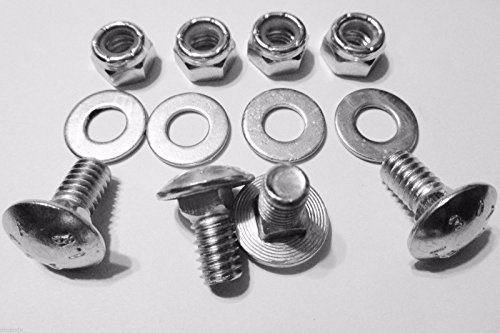 4pk Carriage Bolts Nuts for 784-5581A Shave Plate Scraper Bar (5/16-18) 5/8"