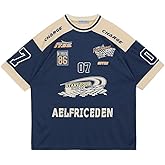 Aelfric Eden 90s Oversized T Shirts Unisex Graphic Jersey Printed Casual Tees Streetwear Vintage Summer Top Tshirt