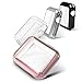 Simpeak Soft Screen Protector Bumper Case Compatible with Apple Watch 38mm Series 2 Series 3, Pack of 4, All-Around, Clear, Rose Gold, Silver, Black