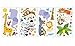 treepenguin Kids Jungle Animals Wall Decals - Cute Safari Theme Wall Stickers for Baby Toddler Boys & Girls Rooms - Peel and Stick Bedroom and Nursery Decor