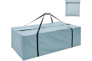 Patio Cushions Cover Storage Bag Waterproof Outdoor Heavy Duty 210D Oxford Cloth Patio Protective with Handle and Zipper Dust