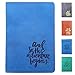 SanSiDo RFID Blocking Leather Passport Cover Passport Holder Travel Wallet Passport Wallet Case - FULL GRAIN LEATHER (Blue Sky)