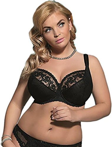 Kris Line Woman Soft Bra Brillant Black (36J)