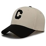 Baseball Cap Vintage Letter C Hat Adjustable Clip
