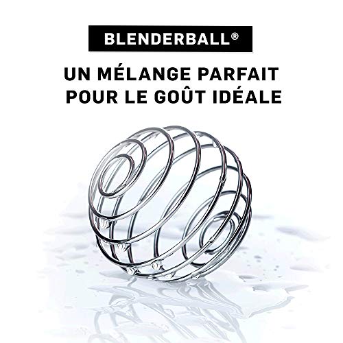 BlenderBottle Classic Shaker cup / Diet Shaker / Protein Shaker with Blenderball / 590ml - clear pink