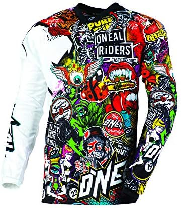 ウェア everyone  JERSEY Amazon.com: O'NEAL Element V.24 Jersey Men's Rancid Black/White XL