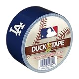 Duck Brand 240691 Los Angeles Dodgers MLB Team Logo Duct Tape, 1.88-Inch by 10-Yard, 1-Pack