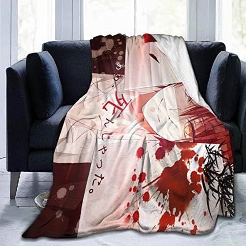 Baacs 暗殺教室 Karma Akabane ブランケット 80x60インチ 居心地の良い かわいい ノベルティ 面白い ソフト 快適 スロー カーソファ ホームインテリア ベッドキルト フランネル 3dプリントブランケット ファン向け Hulpbijmarketing Nl