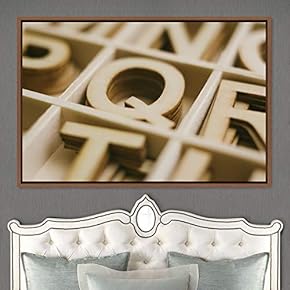 signwin Framed Canvas Wall Art Word Panels 3D...