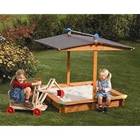 Tierra-Derco Large Covered Wooden Sandbox