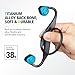 Bone Conduction Headphones, Vidonn F1 Titanium Open Ear Wireless Sports Headset (Gray-Blue)