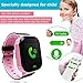 SZBXD Kids GPS Smartwatch, 1.44 inch Touch Anti-Lost Smartwatch for Children Girls Boys with Camera SIM Calls SOS Smartwatch (Pink)