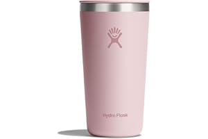 Hydro Flask All Around Tumbler Press-in Lid, Insulated Travel Mug, Stainless Steel Coffee Cup 20 Oz Trillium Pink