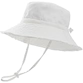 Baby Toddler Sun Hat for Boy Girl Bucket Hat Infant Beach Swim Sun Hat Kids Summer UPF 50+ Sun Protection Cap