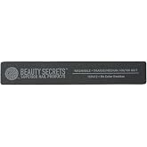 Beauty Secrets 100/180 Rectangular Black Cushion Nail File Black